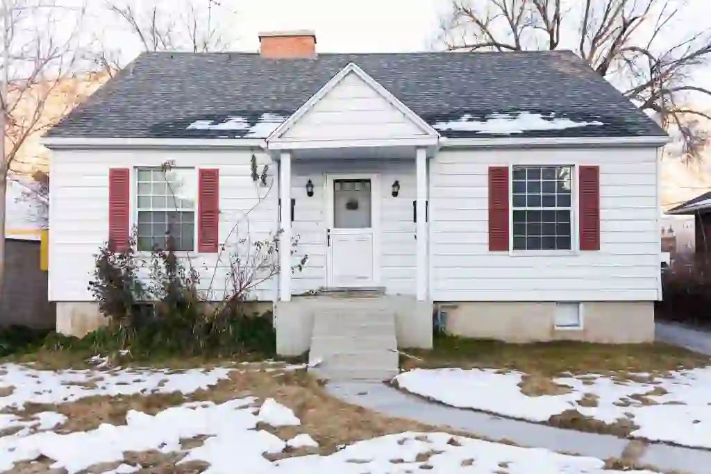 House in snow