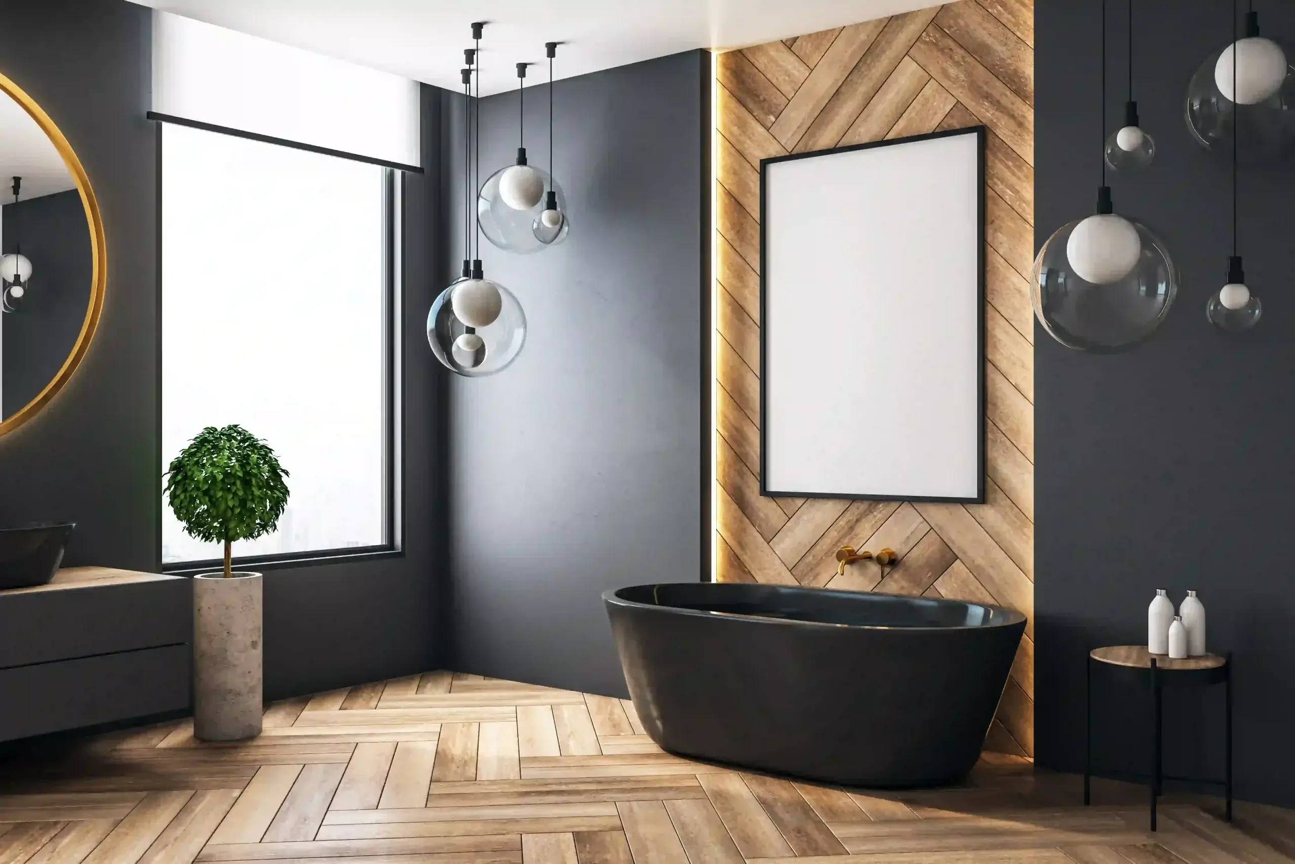 Modern bath tub