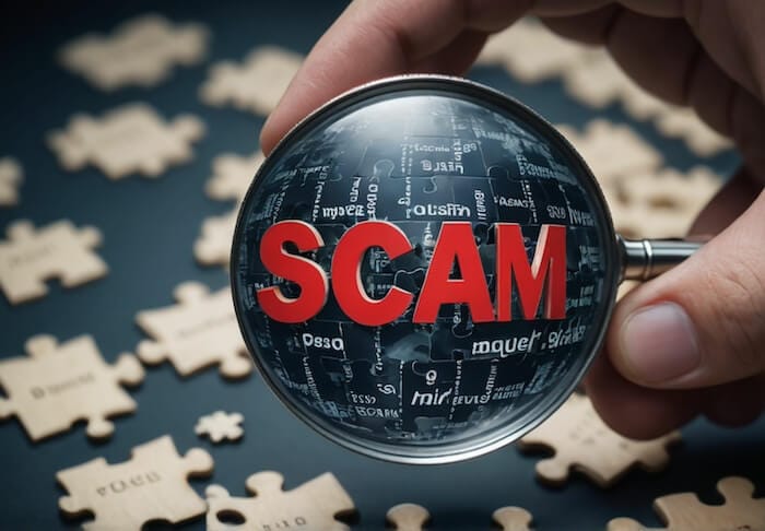 Probate Scam under an magnifying glass