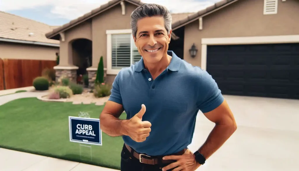 Well maintained house and proud owner